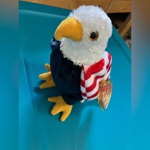 Ty Beanie Babies Striped Eagle Plush